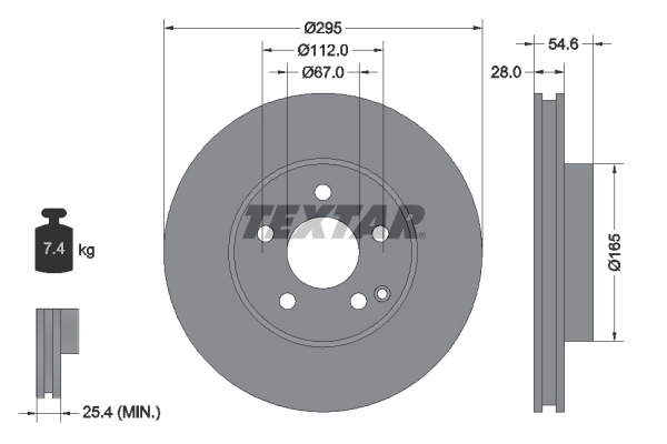 Brake Disc PRO+ 92115105