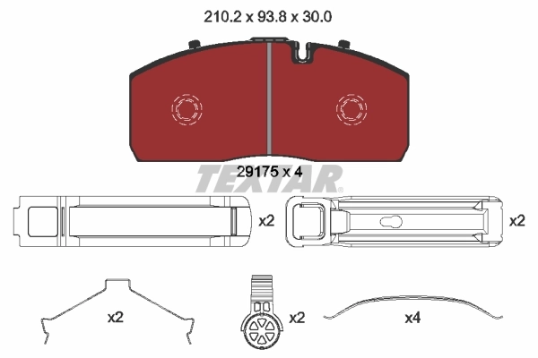Brake Pad Set, disc brake 2917504