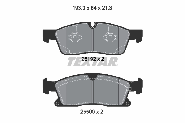 Brake Pad Set, disc brake Q+ 2519202