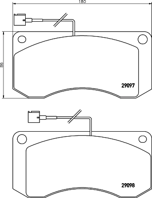 Brake Pad Set, disc brake 2909702