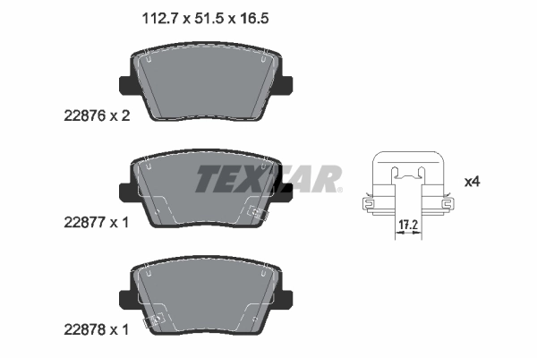 Brake Pad Set, disc brake Q+ 2287601