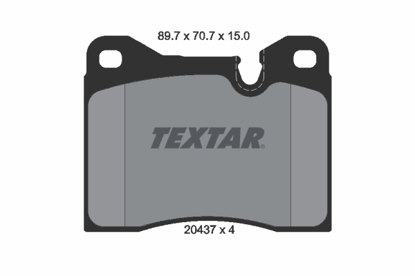 Brake Pad Set, disc brake 2043703