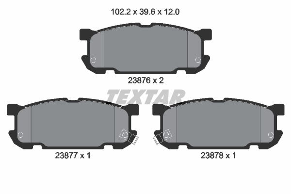 Brake Pad Set, disc brake 2387601