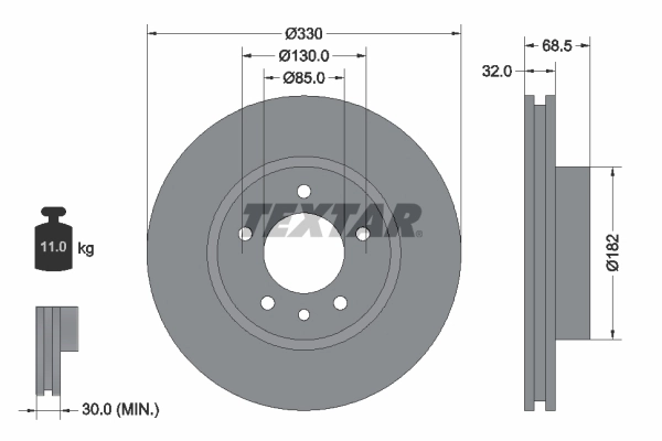 Brake Disc PRO+ 92121505