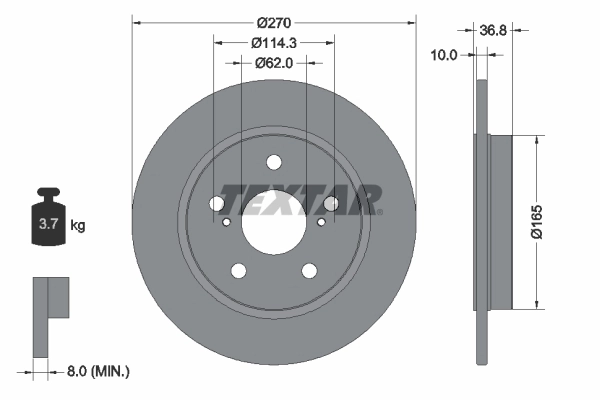 Brake Disc PRO 92164003