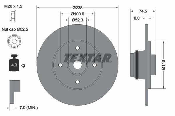 Brake Disc PRO 92154003
