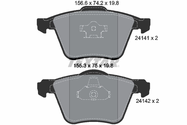 Brake Pad Set, disc brake Q+ 2414101