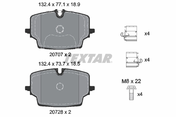 Brake Pad Set, disc brake Q+ 2070701
