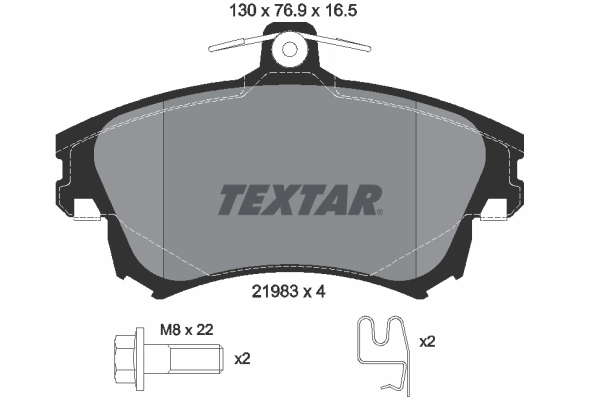 Brake Pad Set, disc brake Q+ 2198304