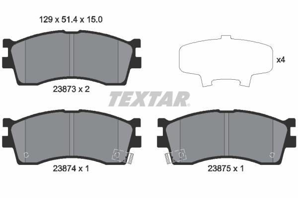 Brake Pad Set, disc brake 2387301