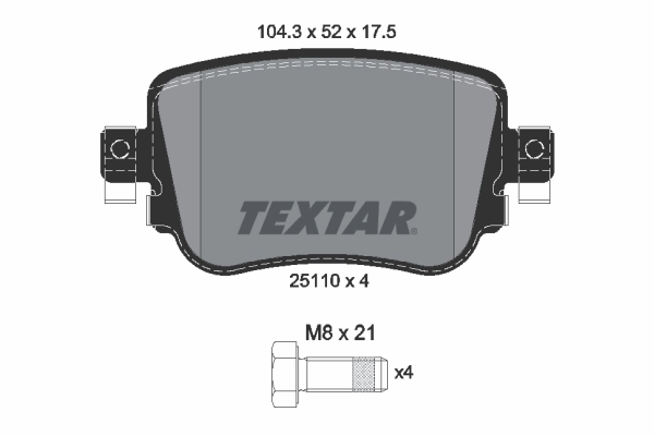 Brake Pad Set, disc brake Q+ 2511001