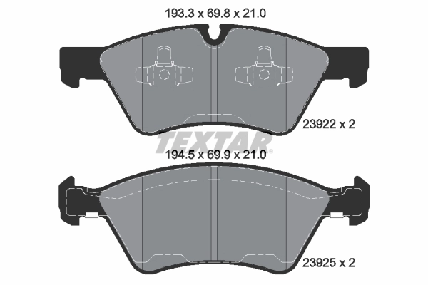 Brake Pad Set, disc brake Q+ 2392201