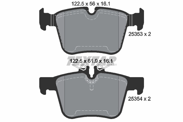 Brake Pad Set, disc brake Q+ 2535301