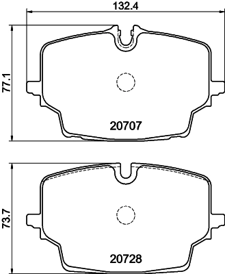 Brake Pad Set, disc brake Q+ 2070701