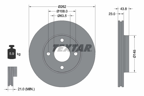 Brake Disc PRO 92292703