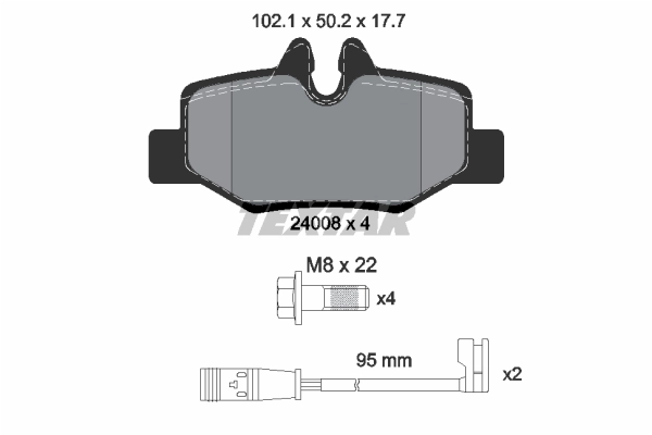 Brake Pad Set, disc brake Q+ 2400801