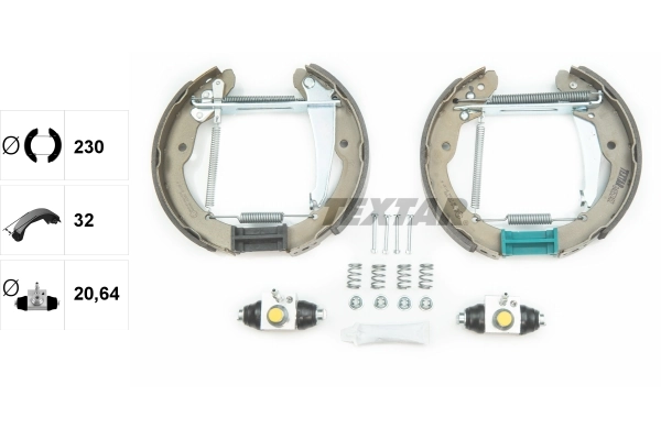 Brake Shoe Set Shoe Kit Pro 84052402