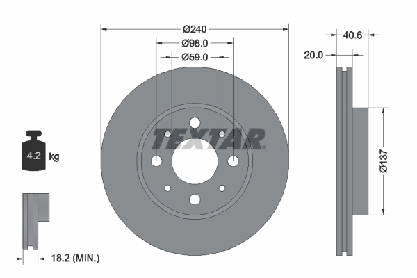 Brake Disc PRO 92118003