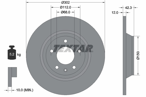 Brake Disc PRO 92159503