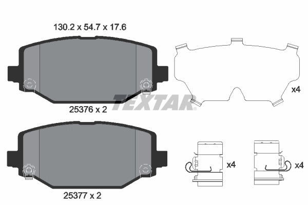Brake Pad Set, disc brake 2537601