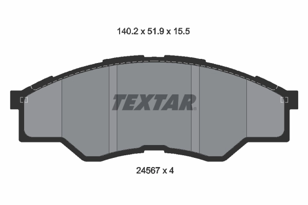 Brake Pad Set, disc brake 2456701