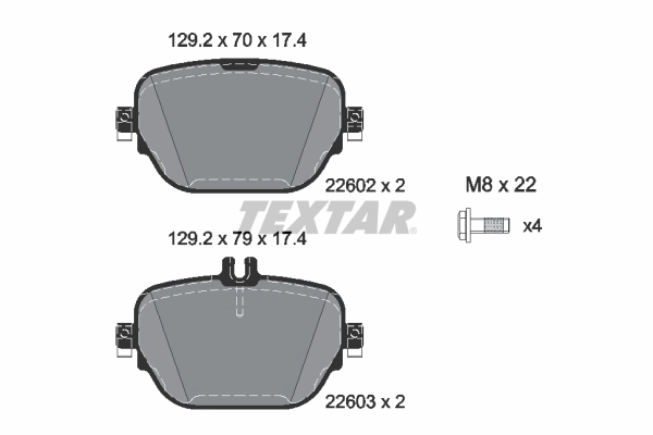 Brake Pad Set, disc brake Q+ 2260201