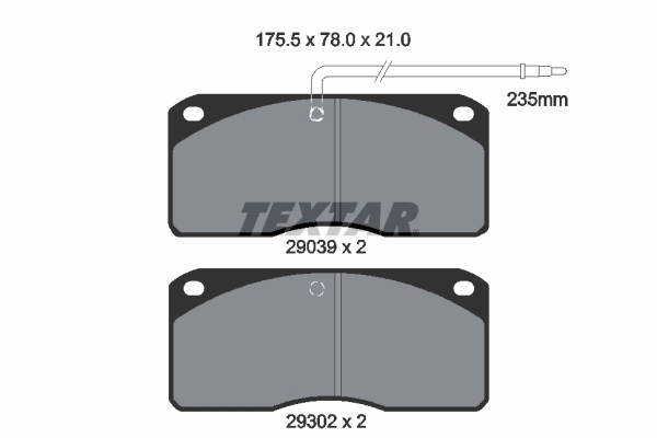 Brake Pad Set, disc brake 2903902