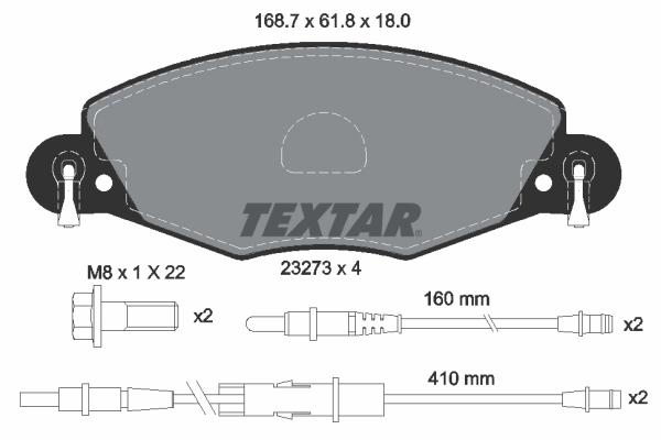 Brake Pad Set, disc brake Q+ 2327301