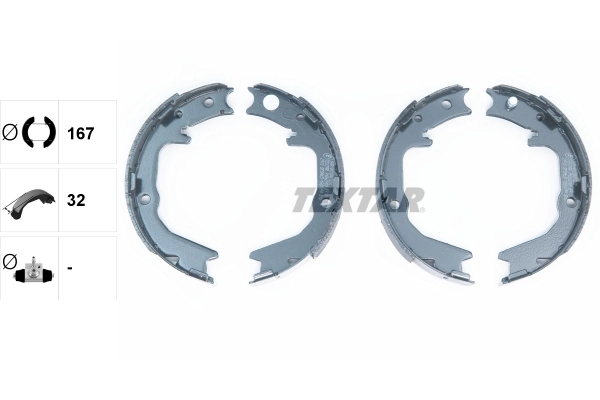 Brake Shoe Set, parking brake 91062900