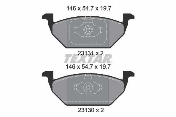 Brake Pad Set, disc brake Q+ 2313001