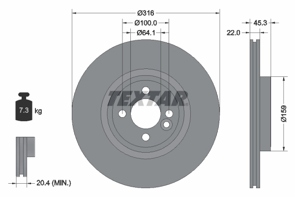Brake Disc PRO 92255003