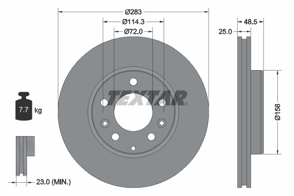 Brake Disc PRO 92125503
