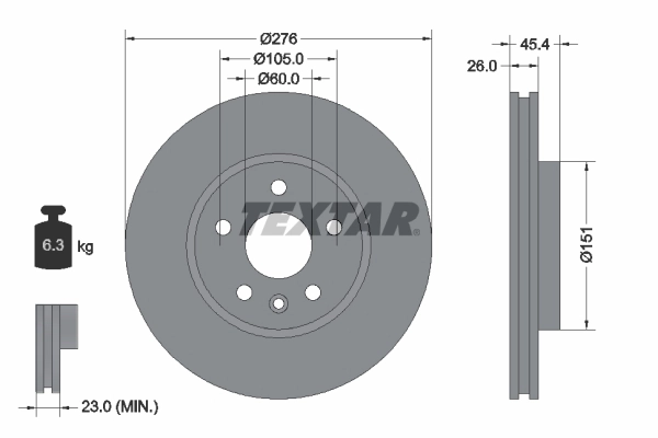 Brake Disc PRO 92277103