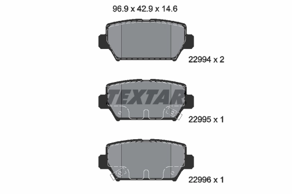 Brake Pad Set, disc brake Q+ 2299401