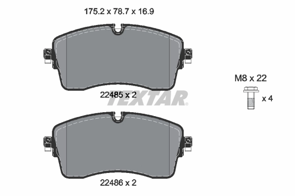 Brake Pad Set, disc brake Q+ 2248501