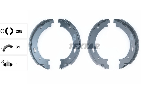 Brake Shoe Set, parking brake 91073300