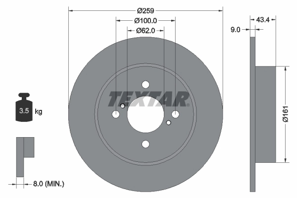 Brake Disc PRO 92242303