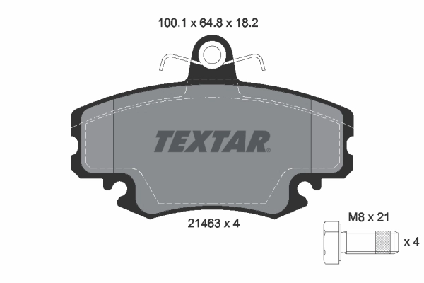 Brake Pad Set, disc brake Q+ 2146306