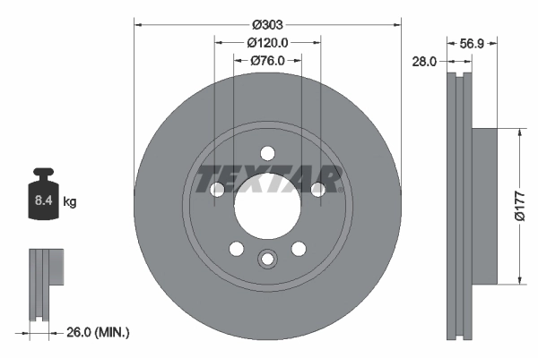 Brake Disc PRO+ 92228905