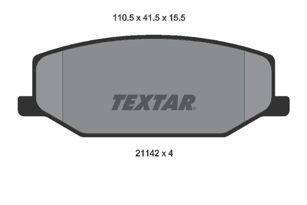 Brake Pad Set, disc brake 2114202