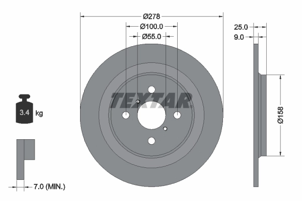 Brake Disc PRO 92161903