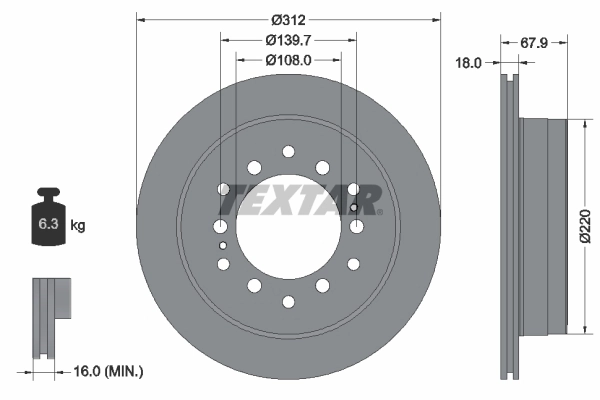 Brake Disc PRO 92231003