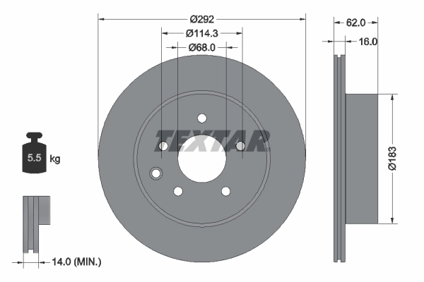 Brake Disc PRO 92144003