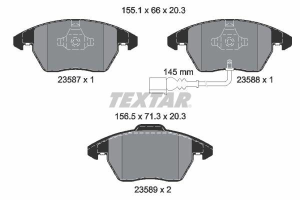 Brake Pad Set, disc brake Q+ 2358701