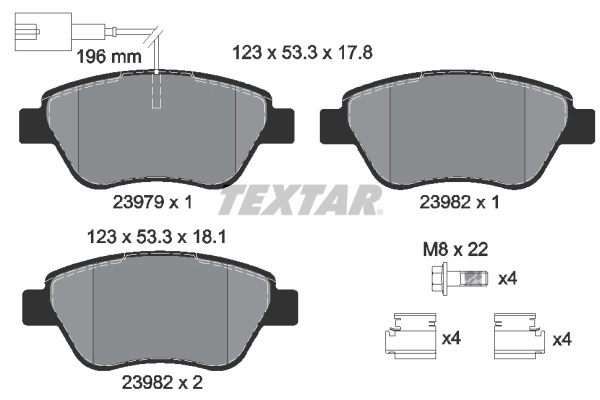 Brake Pad Set, disc brake Q+ 2397901
