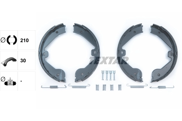 Brake Shoe Set, parking brake 91062400