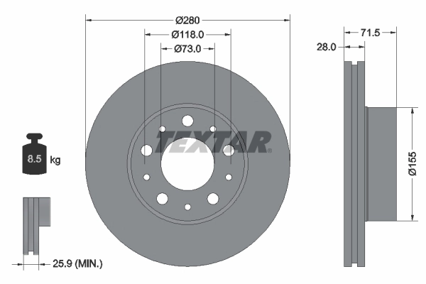 Brake Disc PRO 92286103
