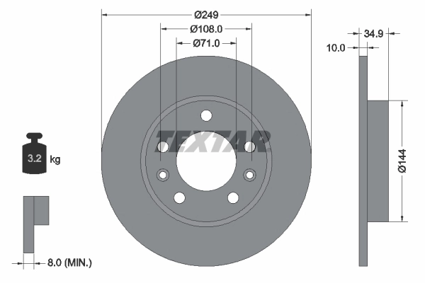 Brake Disc PRO 92269103