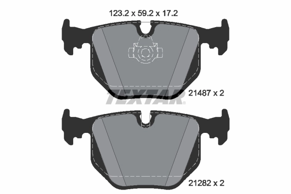 Brake Pad Set, disc brake Q+ 2148701