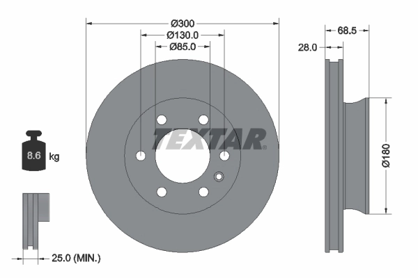 Brake Disc PRO 92301203